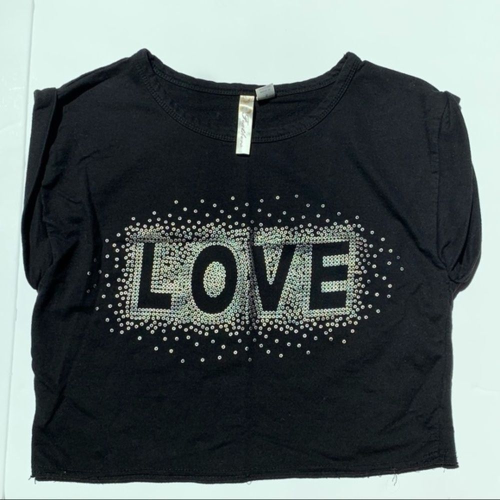 Feathers Love Crop Top S‎